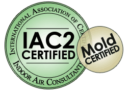 Mold Certified by the International Association of  Certified Mold Consultants